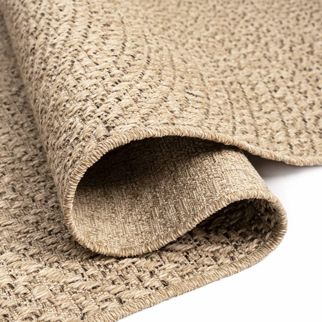 gulvtæppe ZIZUR 60x110 cm jute-look indendørs og udendørs