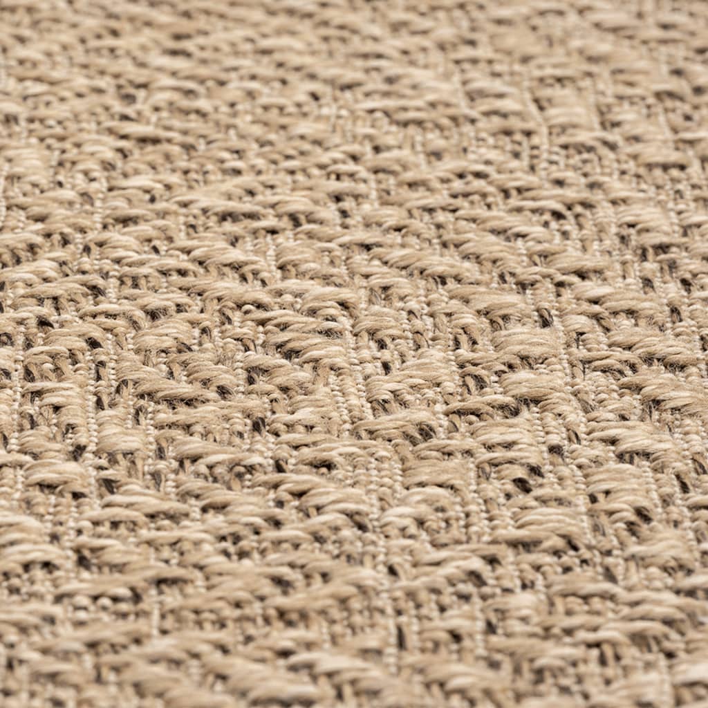 gulvtæppe ZIZUR 60x110 cm jute-look indendørs og udendørs