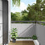 altanafskærmning 500x90 cm PVC grå