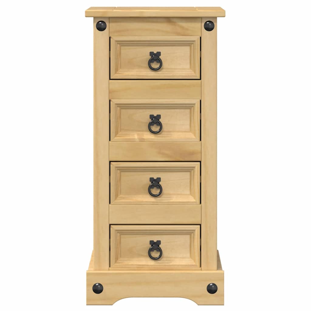 sengebord Corona 35x32,5x74 cm massivt fyrretræ