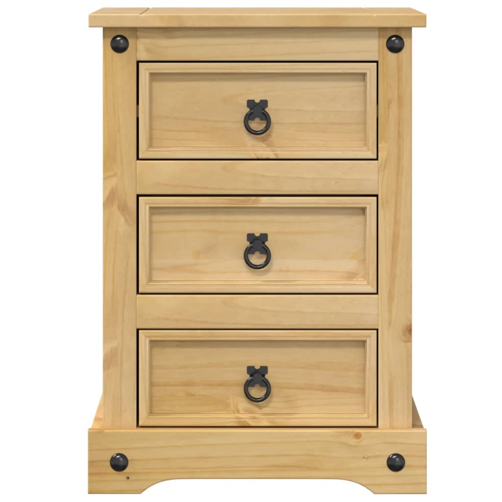 sengebord Corona 45x35x64 cm massivt fyrretræ