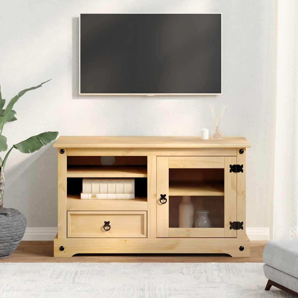 tv-bord Corona 100x45x58 cm massivt fyrretræ