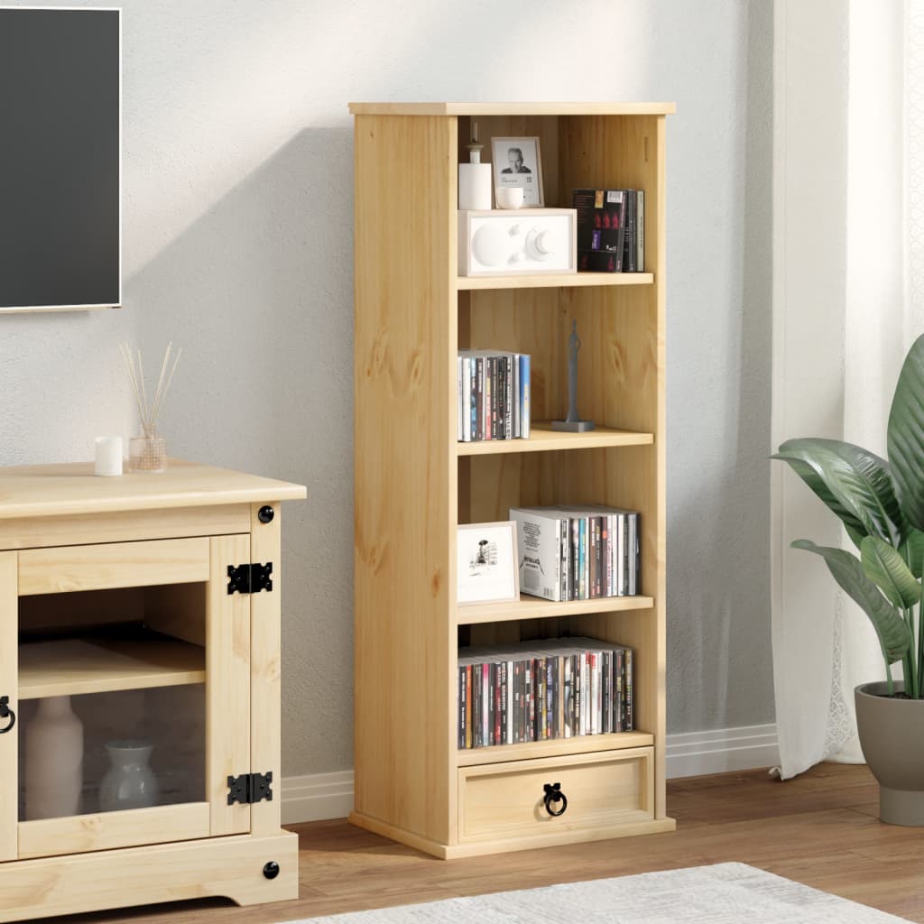 reol Corona 40x30x110 cm massivt fyrretræ