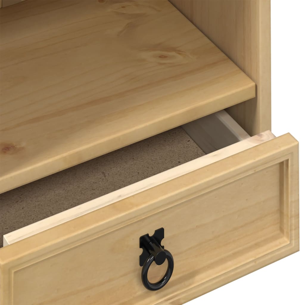 reol Corona 40x30x110 cm massivt fyrretræ