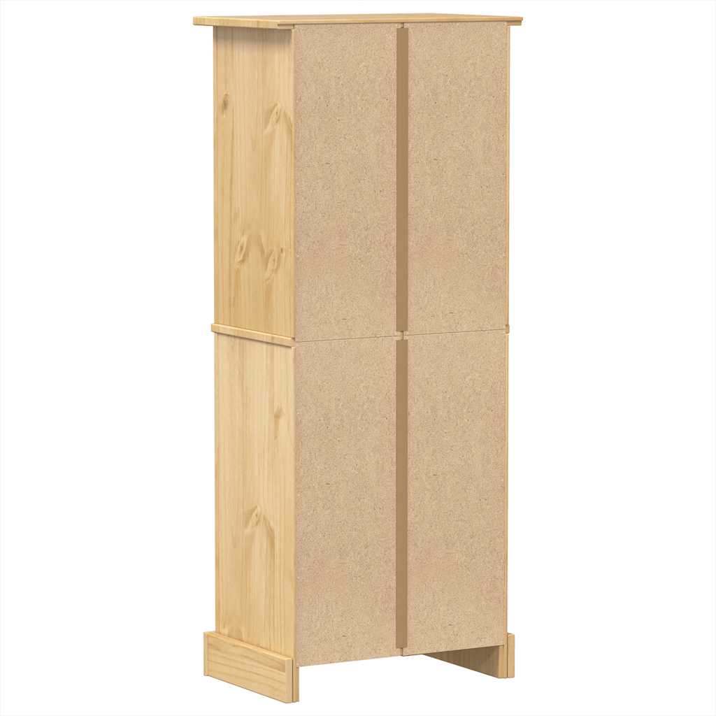 vinreol Corona 56x35x134,5 cm massivt fyrretræ
