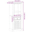 vinreol Corona 56x35x134,5 cm massivt fyrretræ