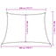 solsejl 4/5x3 m 160 g/m² HDPE trapezformet mørkegrøn