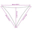 solsejl 3,5x3,5x4,9 m 160 g/m² trekantet HDPE sandfarvet