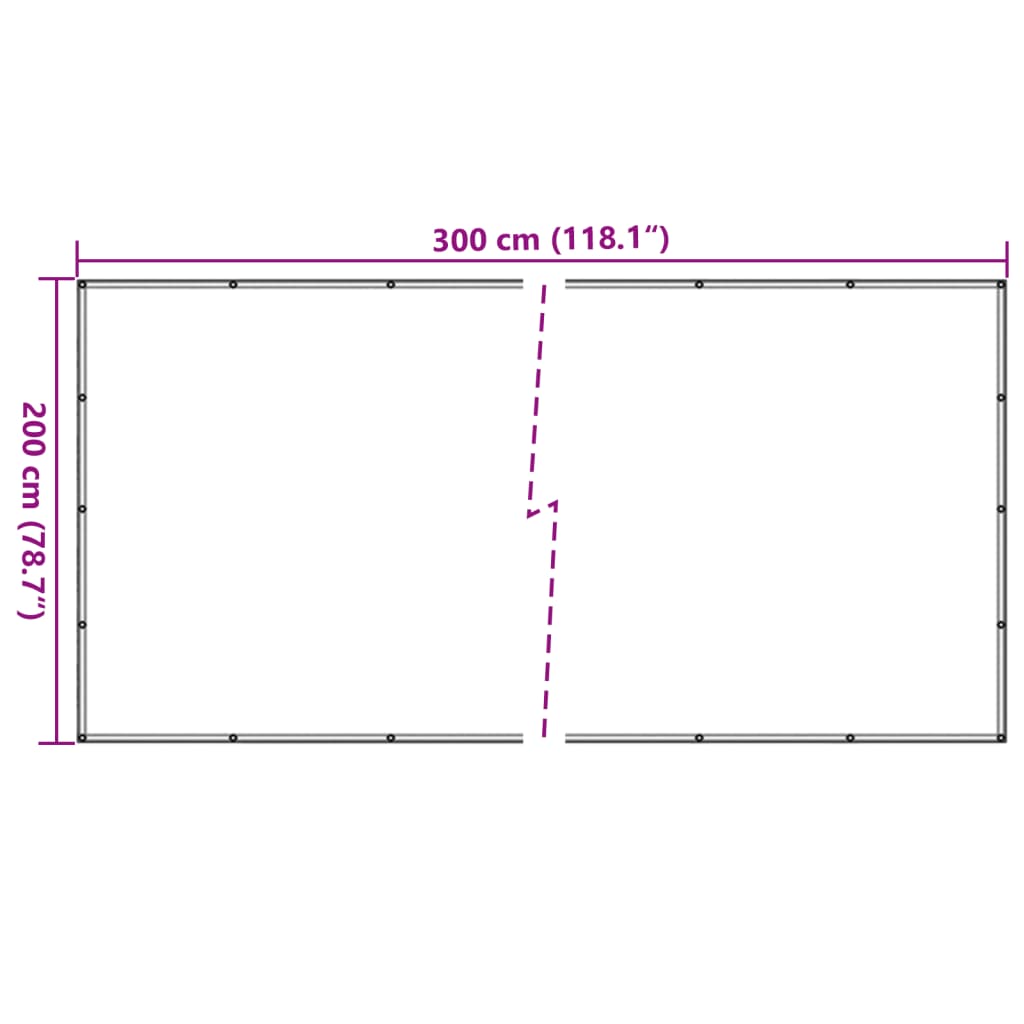 trailernet 2x3 m HDPE grøn