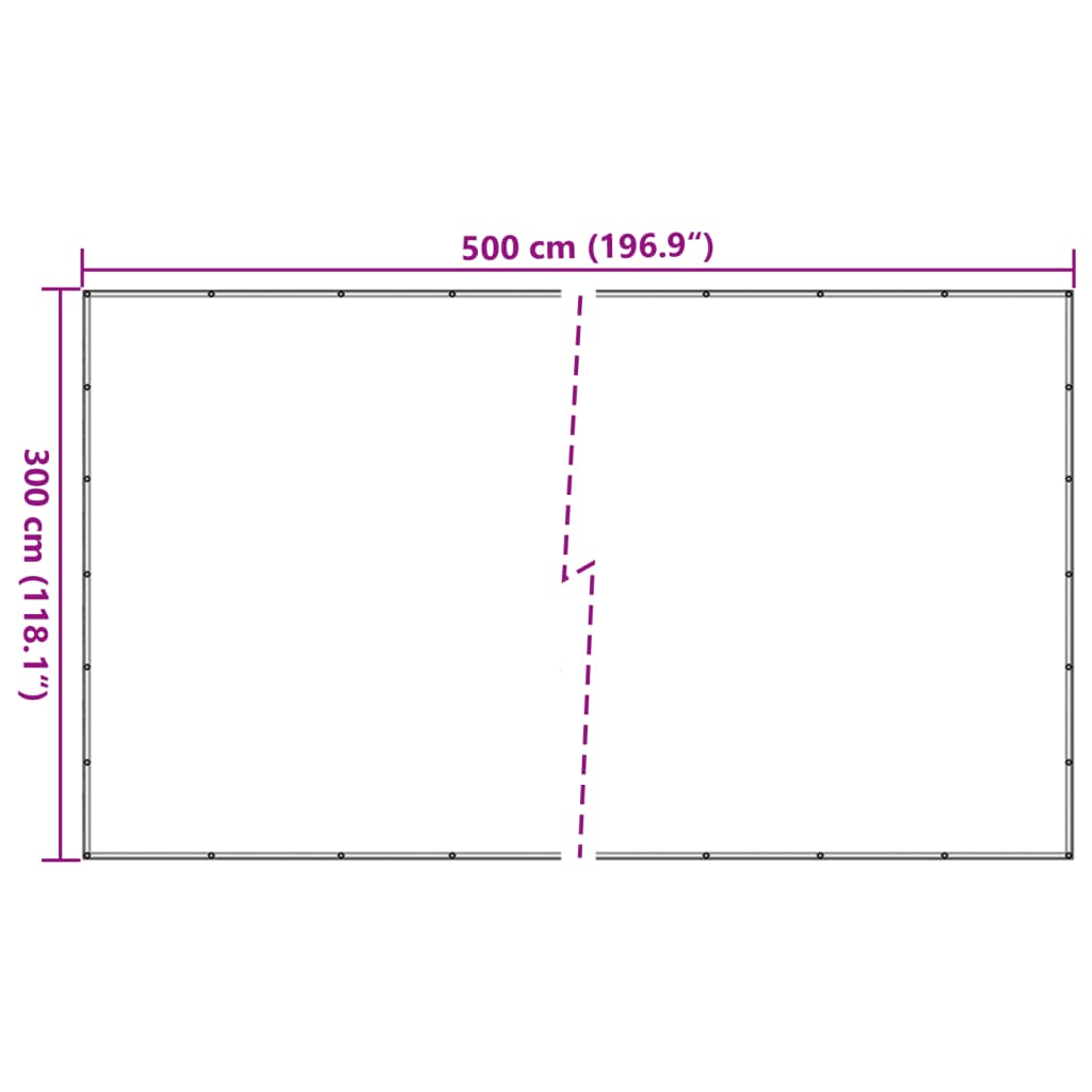 trailernet 3x5 m HDPE grøn