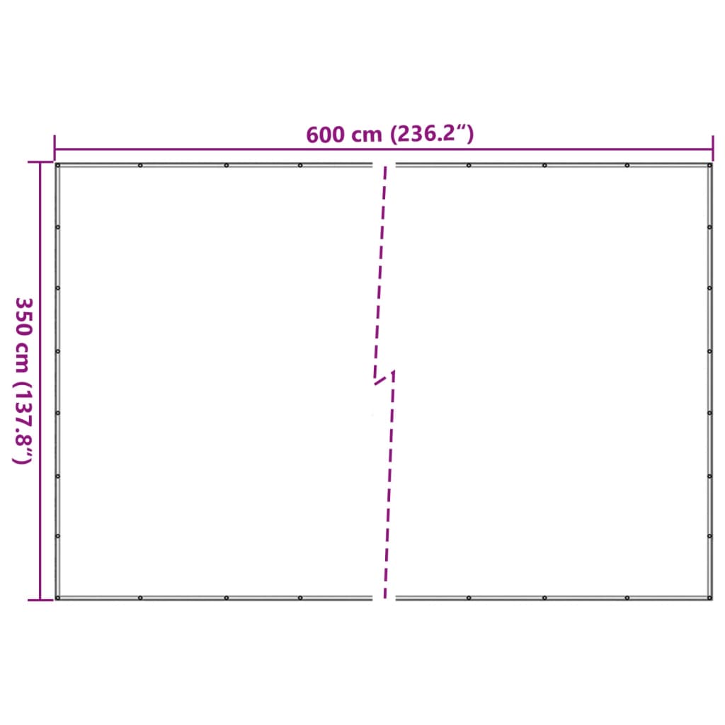 trailernet 3,5x6 m HDPE grøn