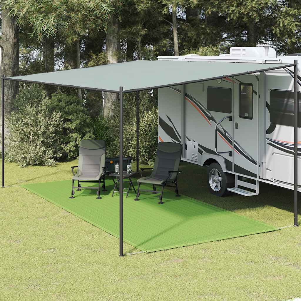 telttæppe 250x500 cm HDPE lysegrøn