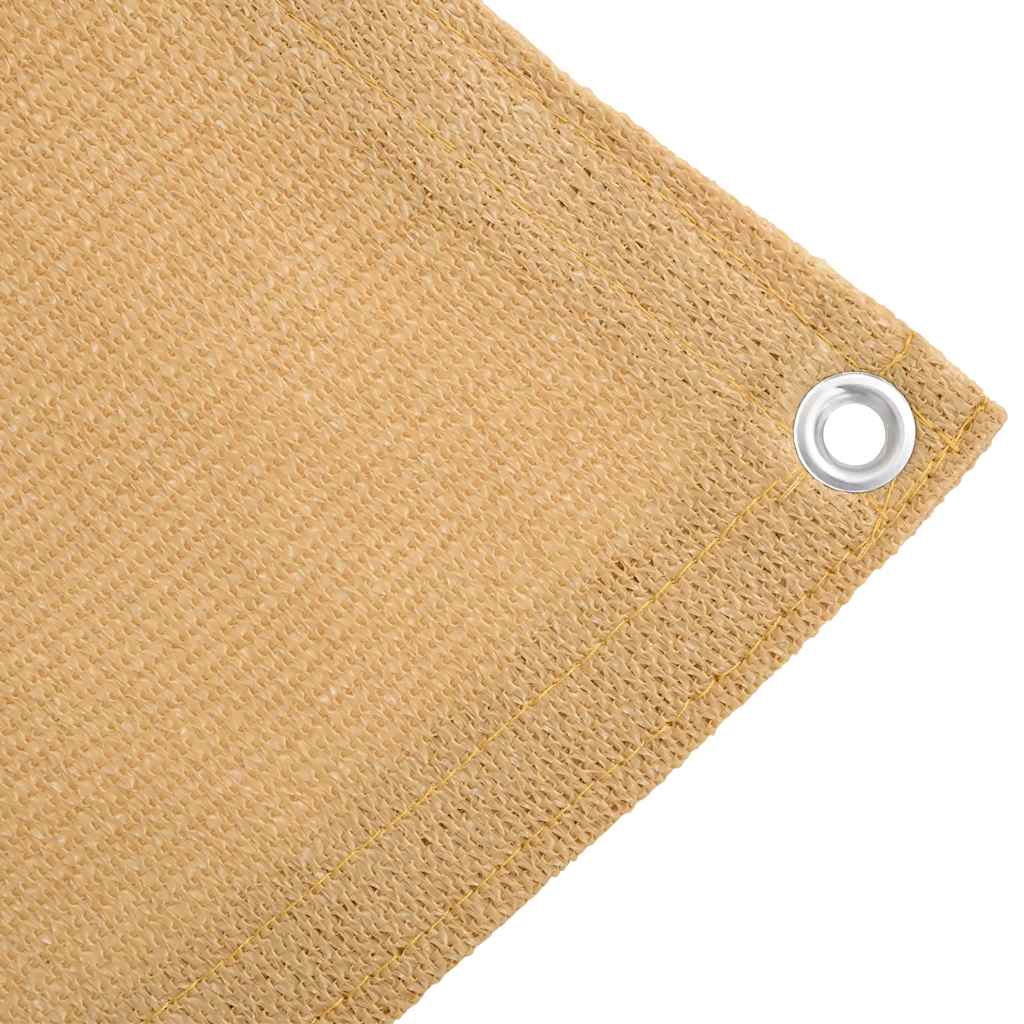 telttæppe 250x600 cm HDPE sandfarvet