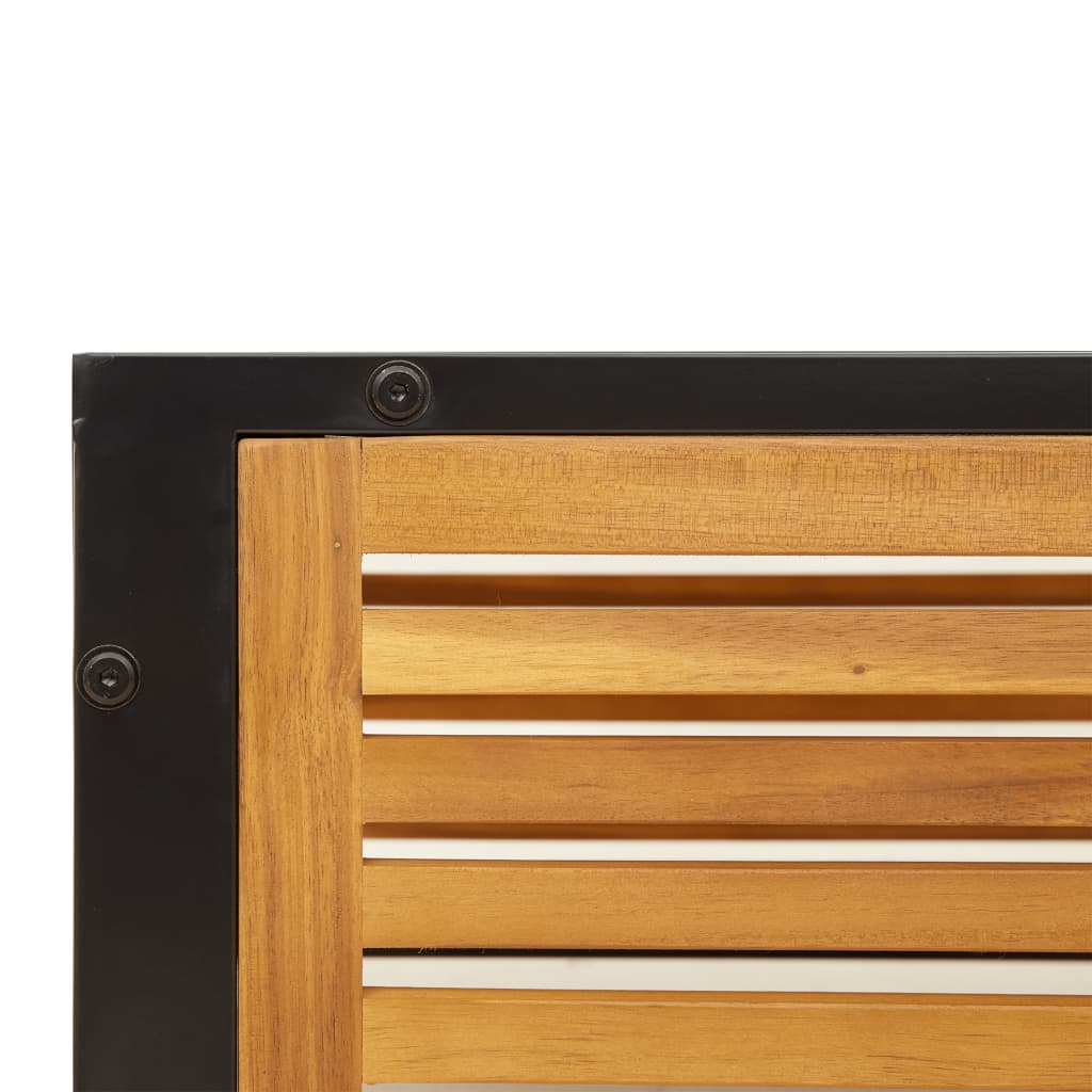 loungesæt til haven 9 dele med hynder massivt akacietræ