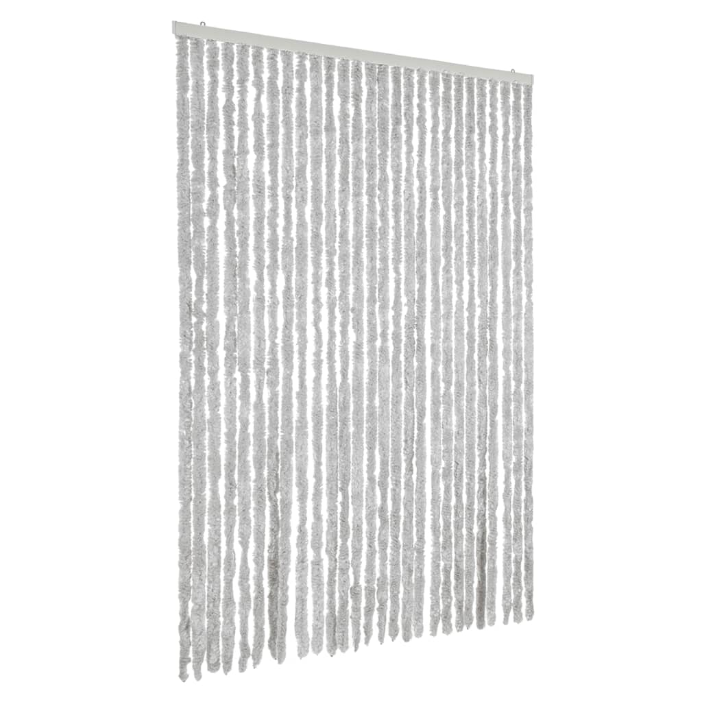 flueforhæng 118x220 cm chenille grå