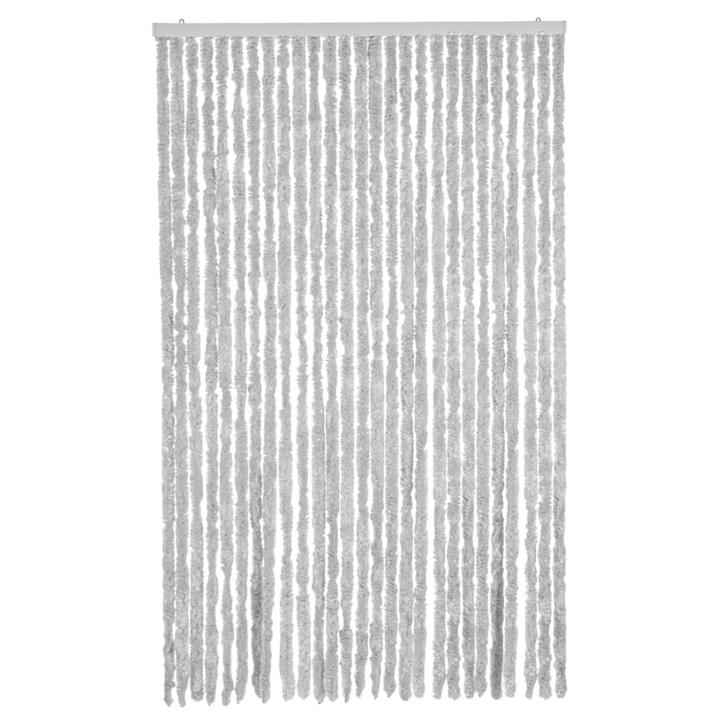 flueforhæng 118x220 cm chenille grå
