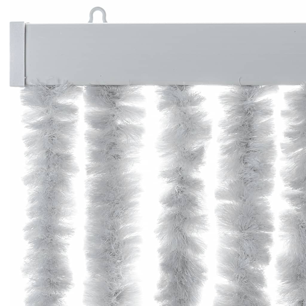 flueforhæng 118x220 cm chenille grå