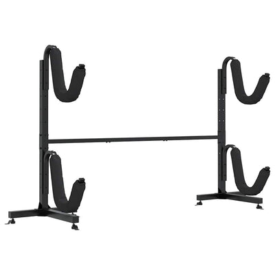 opbevaringsstativ til 2 kajakker 250x57x127,5 cm stål