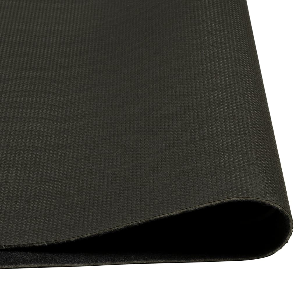 køkkentæppe 45x150 cm kaffekop-design vaskbart velour sort