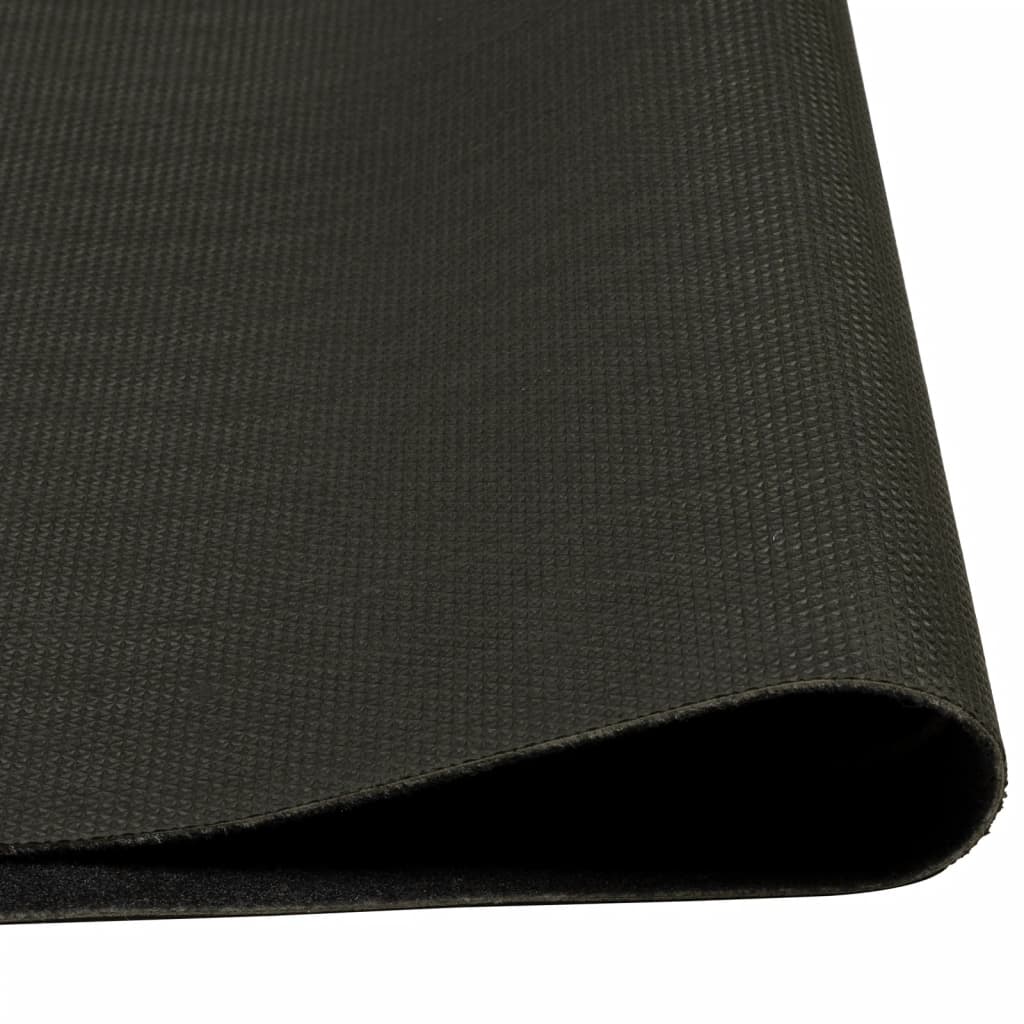 køkkentæppe 60x180 cm kaffekop-design vaskbart velour sort