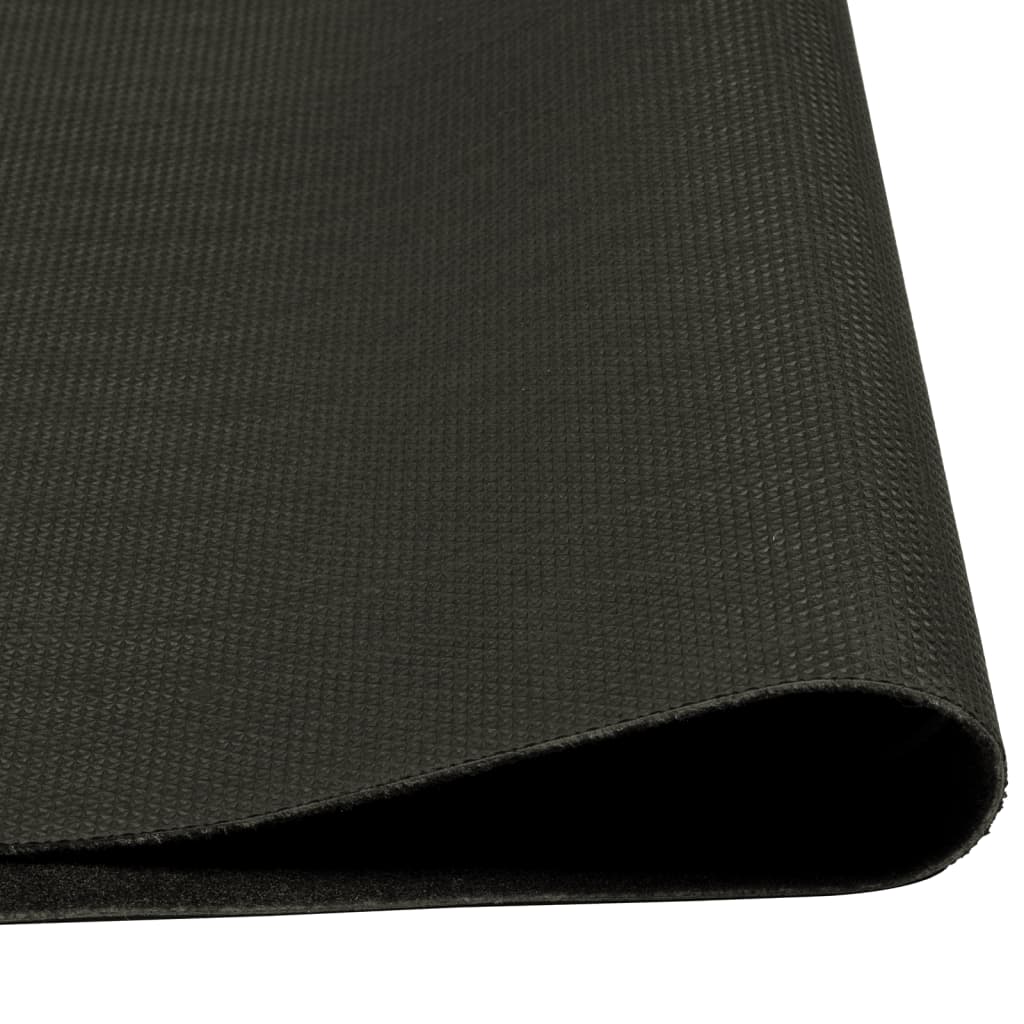 køkkentæppe 60x300 cm kaffekop-design vaskbart velour sort