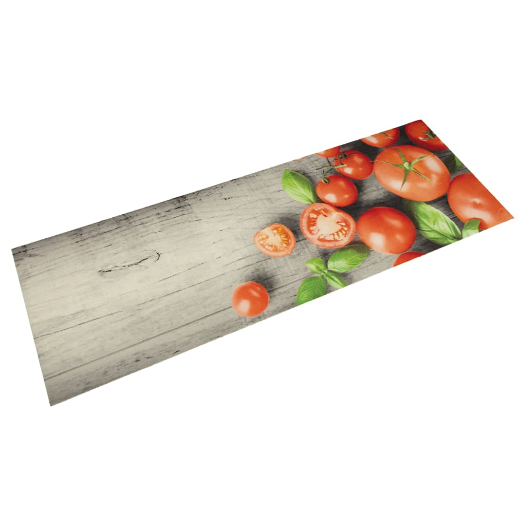 køkkentæppe 45x150 cm tomatdesign vaskbart velour