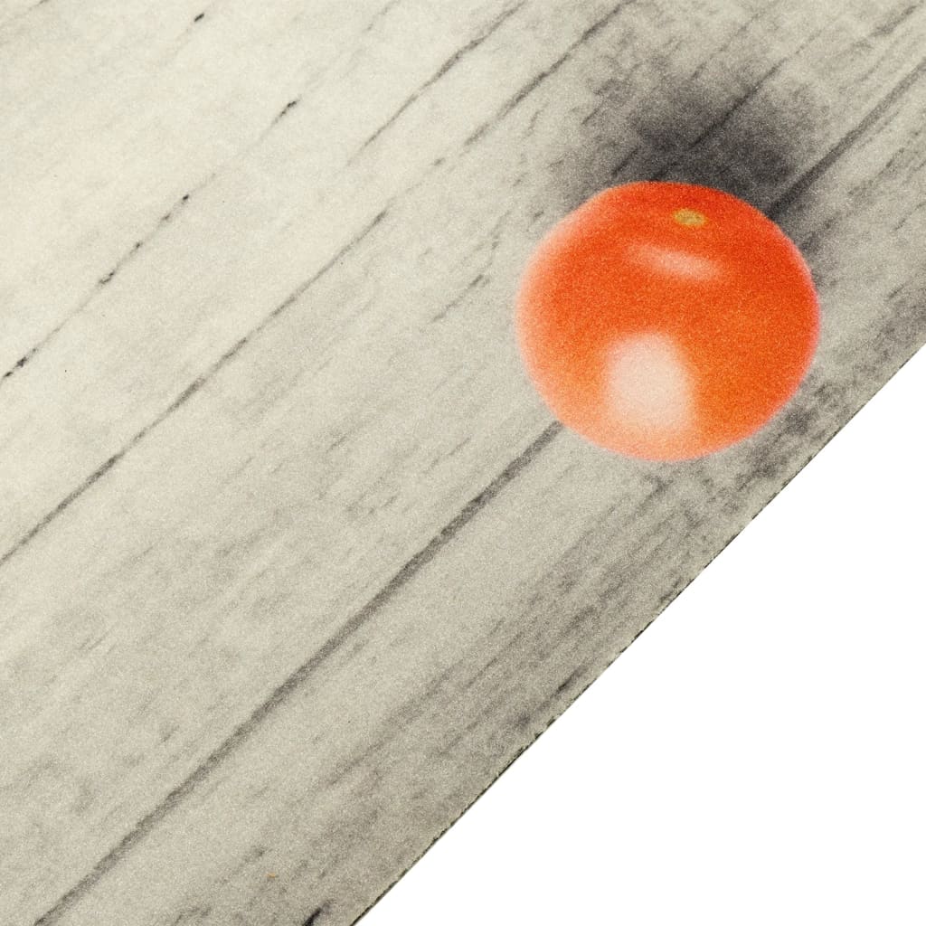 køkkentæppe 45x150 cm tomatdesign vaskbart velour