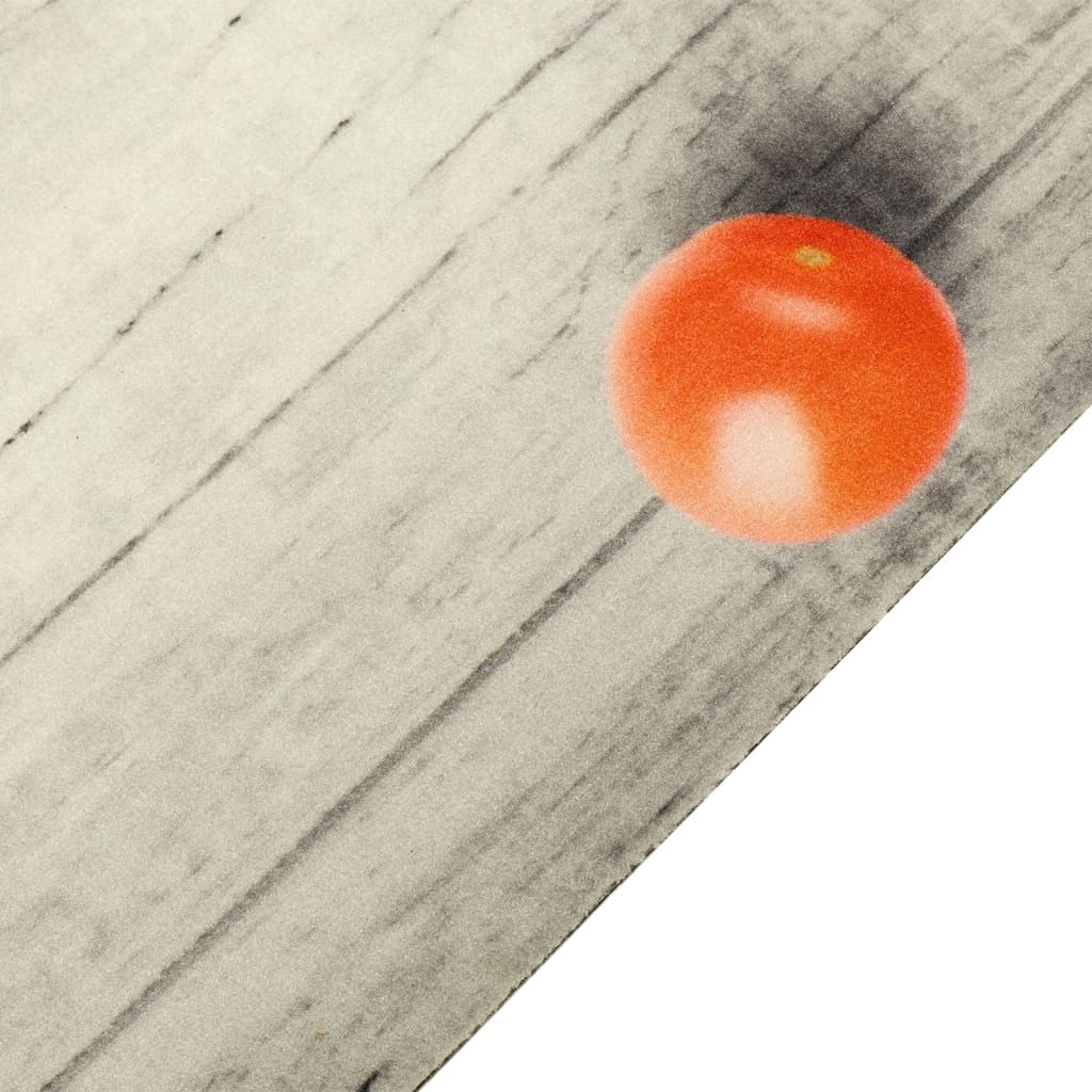 køkkentæppe 60x180 cm tomatdesign vaskbart velour