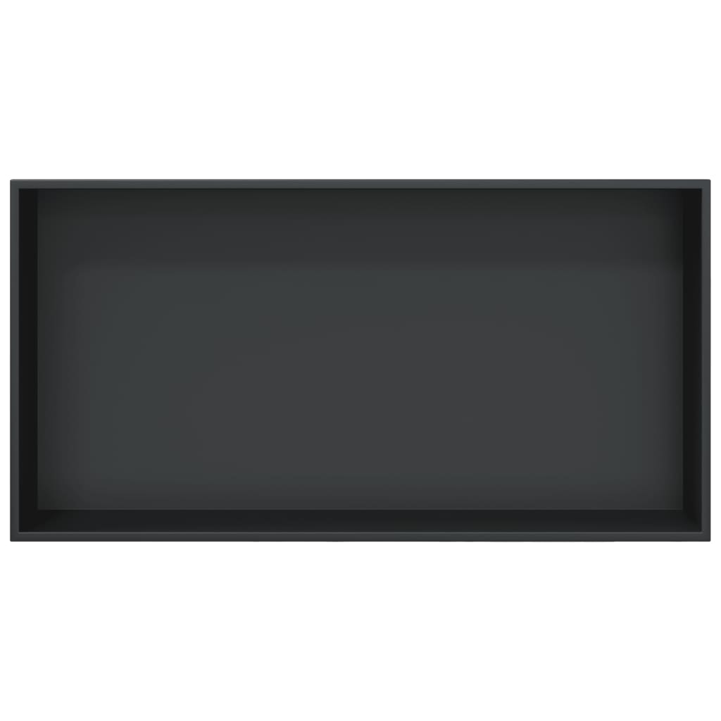 brusehylde 62x32x9 cm rustfrit stil matsort