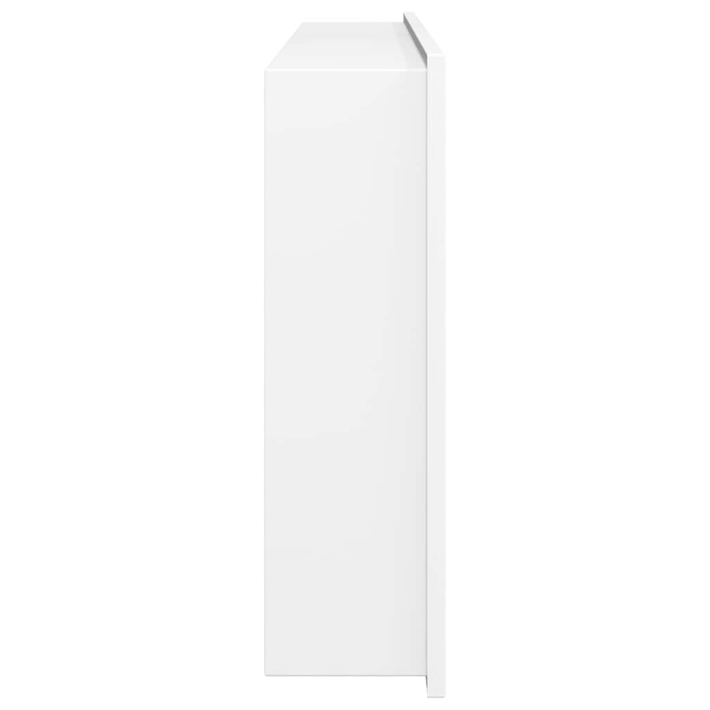brusehylde 62x32x9 cm rustfrit stil børstet mat hvid