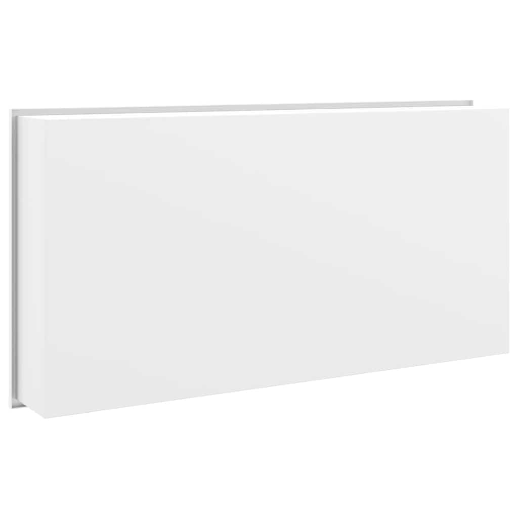 brusehylde 62x32x9 cm rustfrit stil børstet mat hvid
