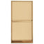 brusehylde 32x62x9 cm rustfrit stil børstet guldfarve