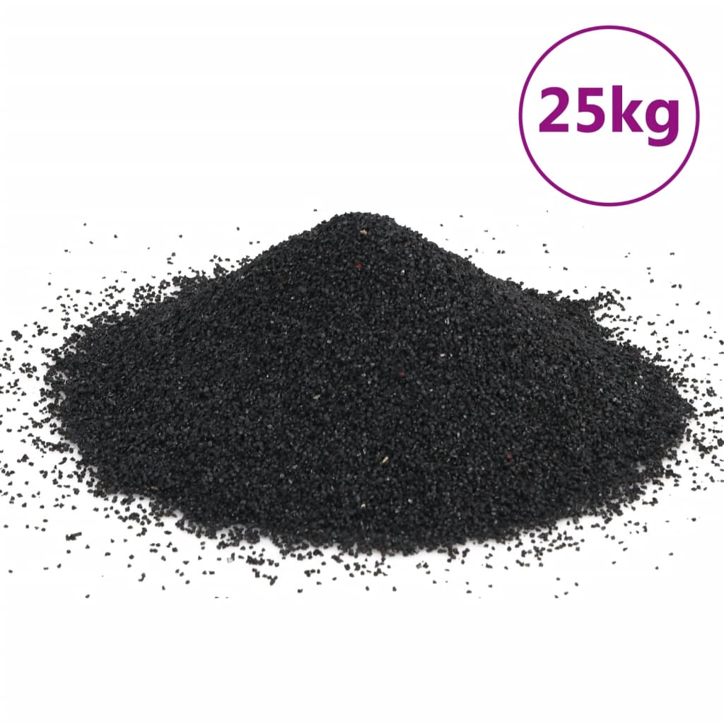 akvariesand 25 kg 0,2-2 mm sort