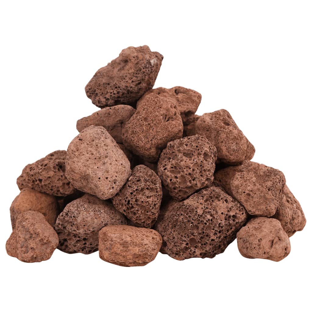 vulkanske sten 25 kg 3-5 cm rød