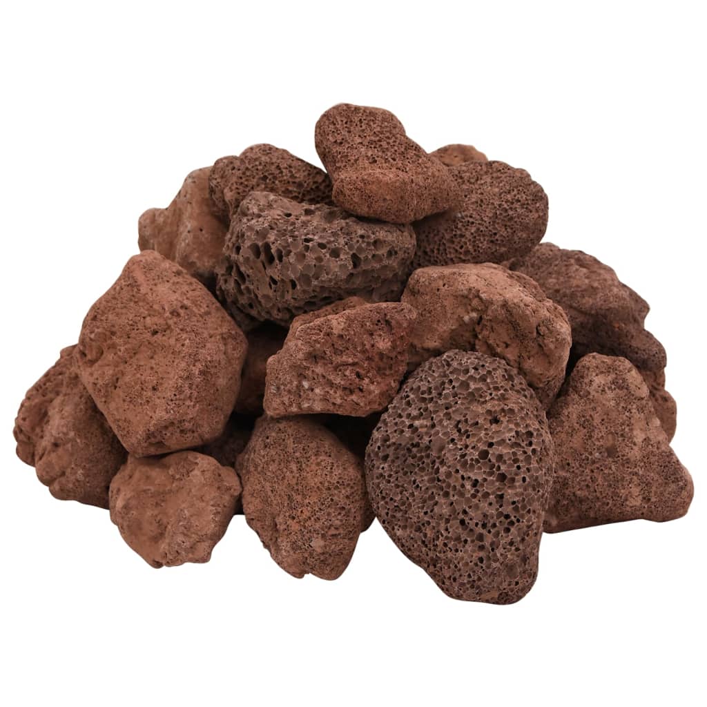 vulkanske sten 10 kg 5-8 cm rød