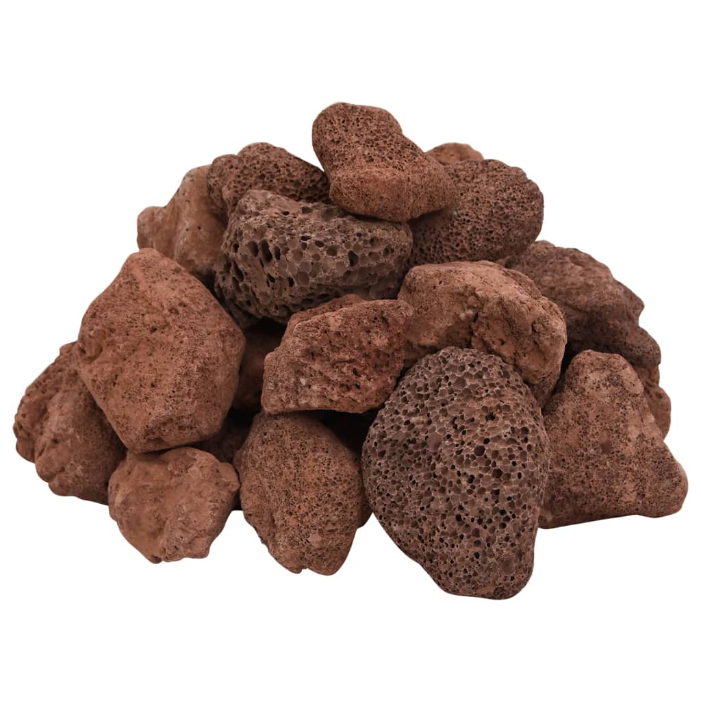 vulkanske sten 25 kg 5-8 cm rød