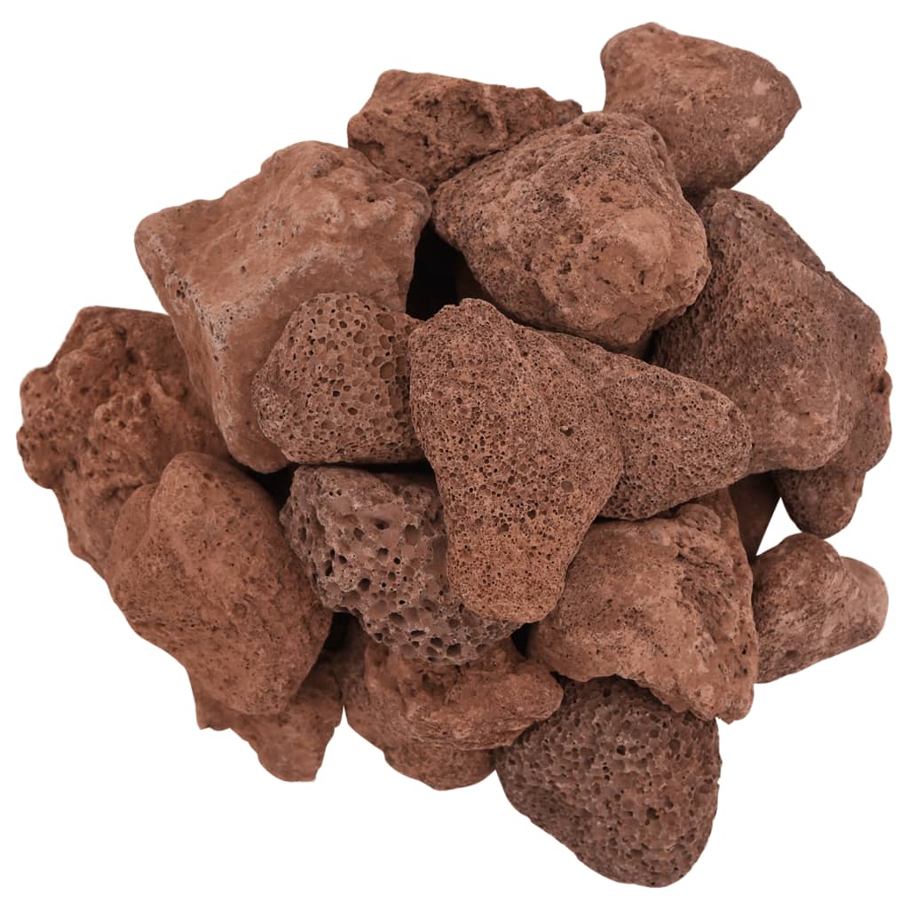 vulkanske sten 25 kg 5-8 cm rød