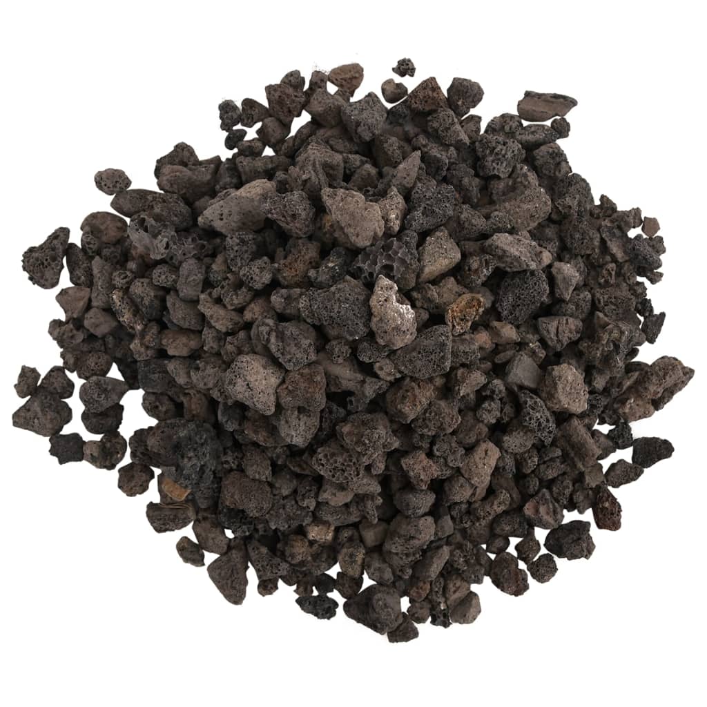 vulkanske sten 10 kg 1-2 cm sort