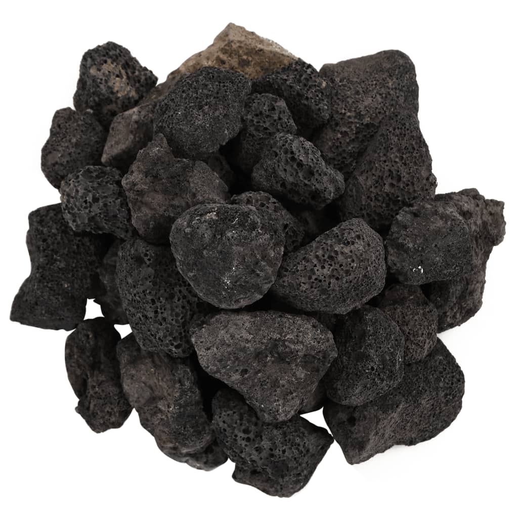 vulkanske sten 10 kg 3-5 cm sort