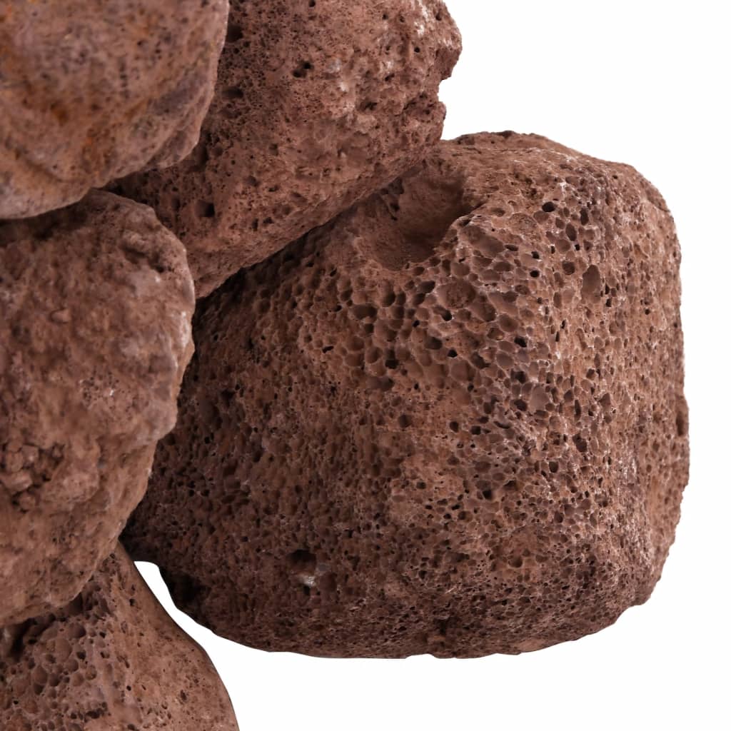 vulkanske sten 25 kg 10-30 cm rød