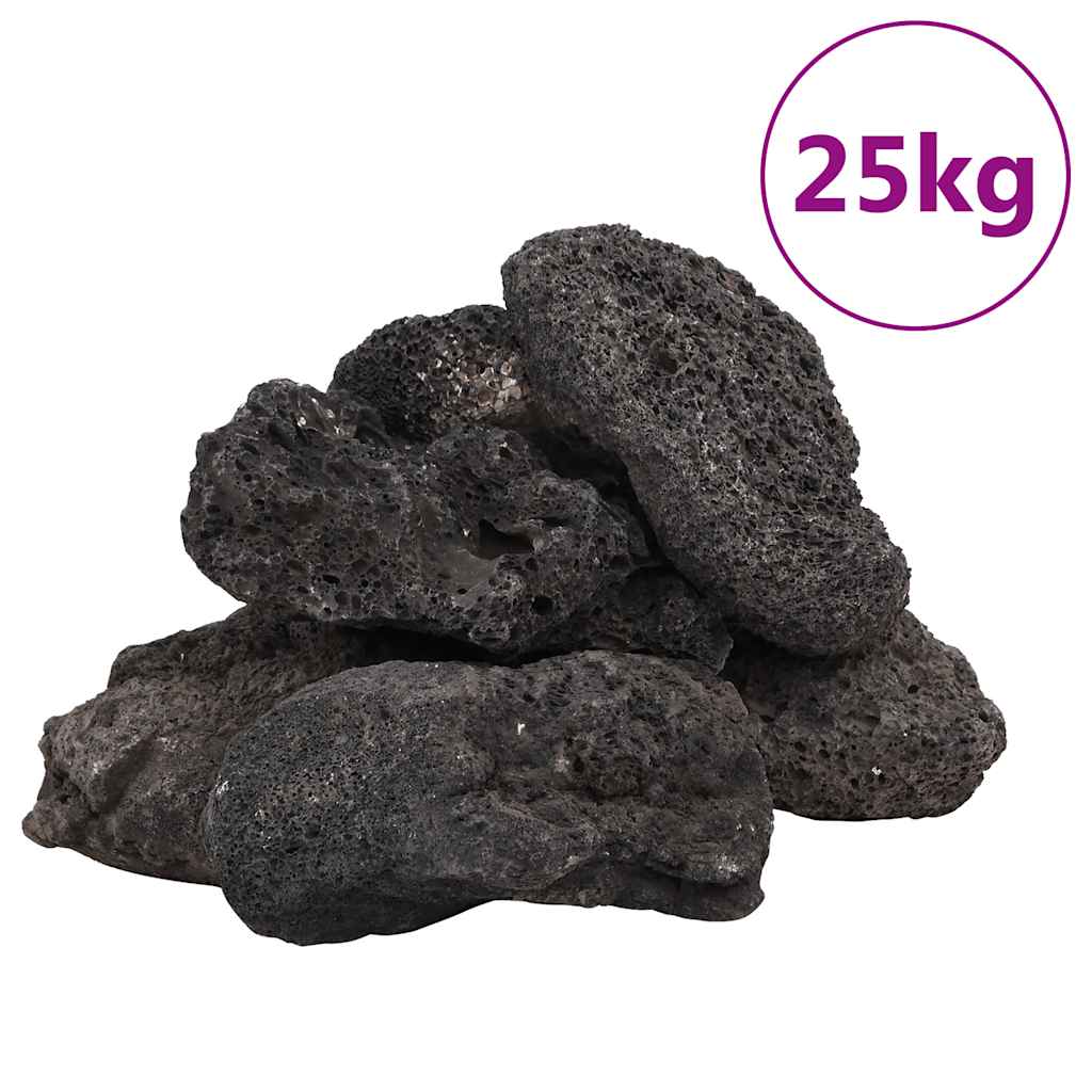 vulkansten 25 kg 10-30 cm sort