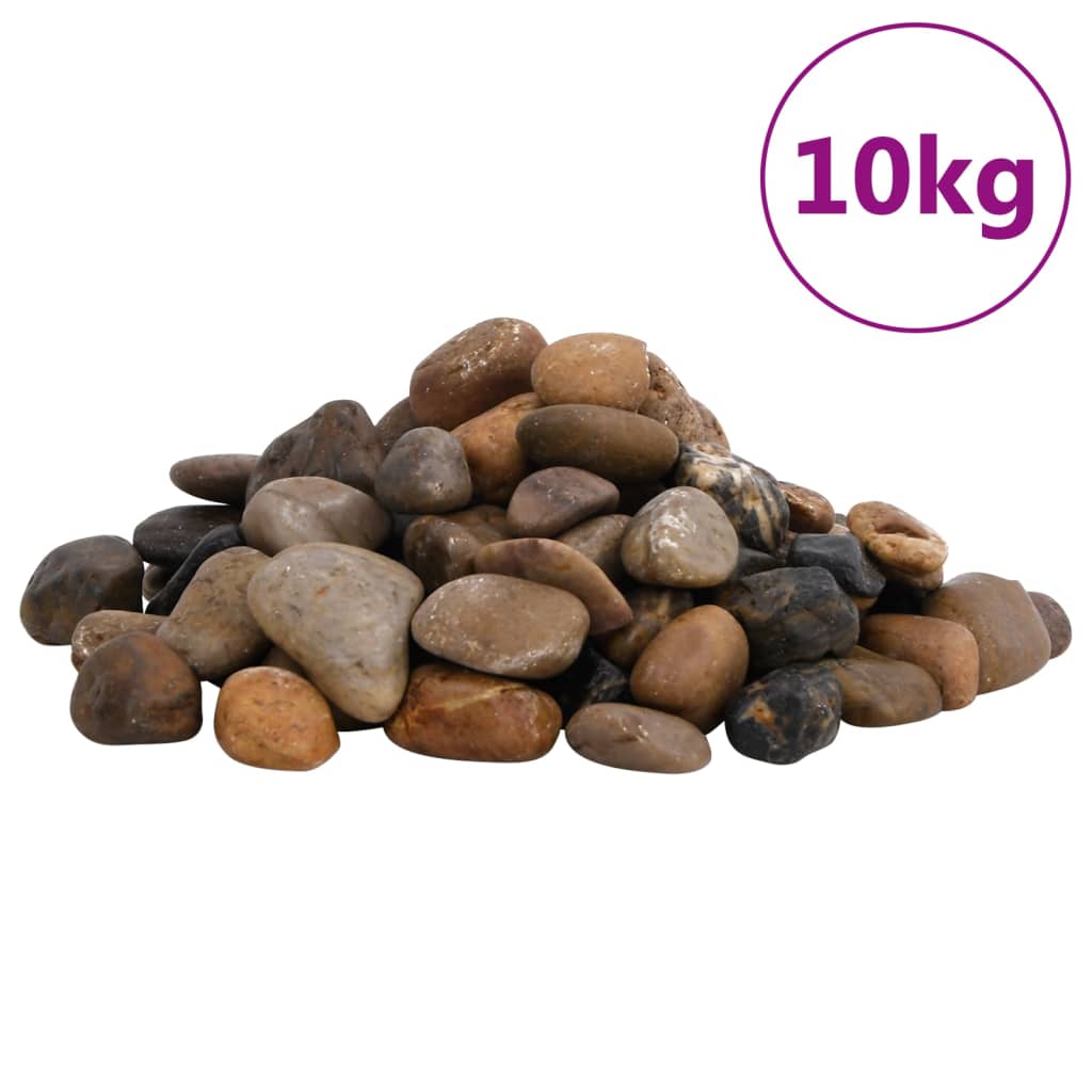 polerede småsten 10 kg 2-5 cm flerfarvet
