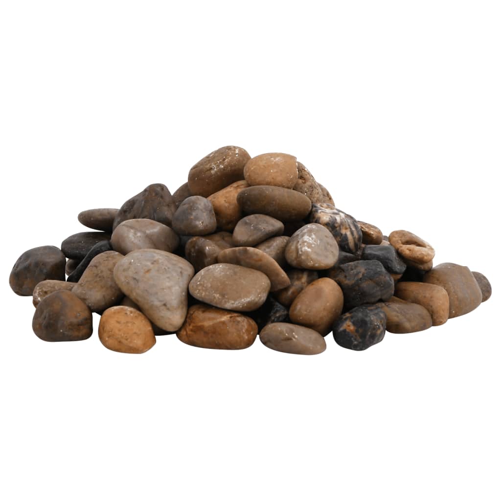 polerede småsten 25 kg 2-5 cm flerfarvet