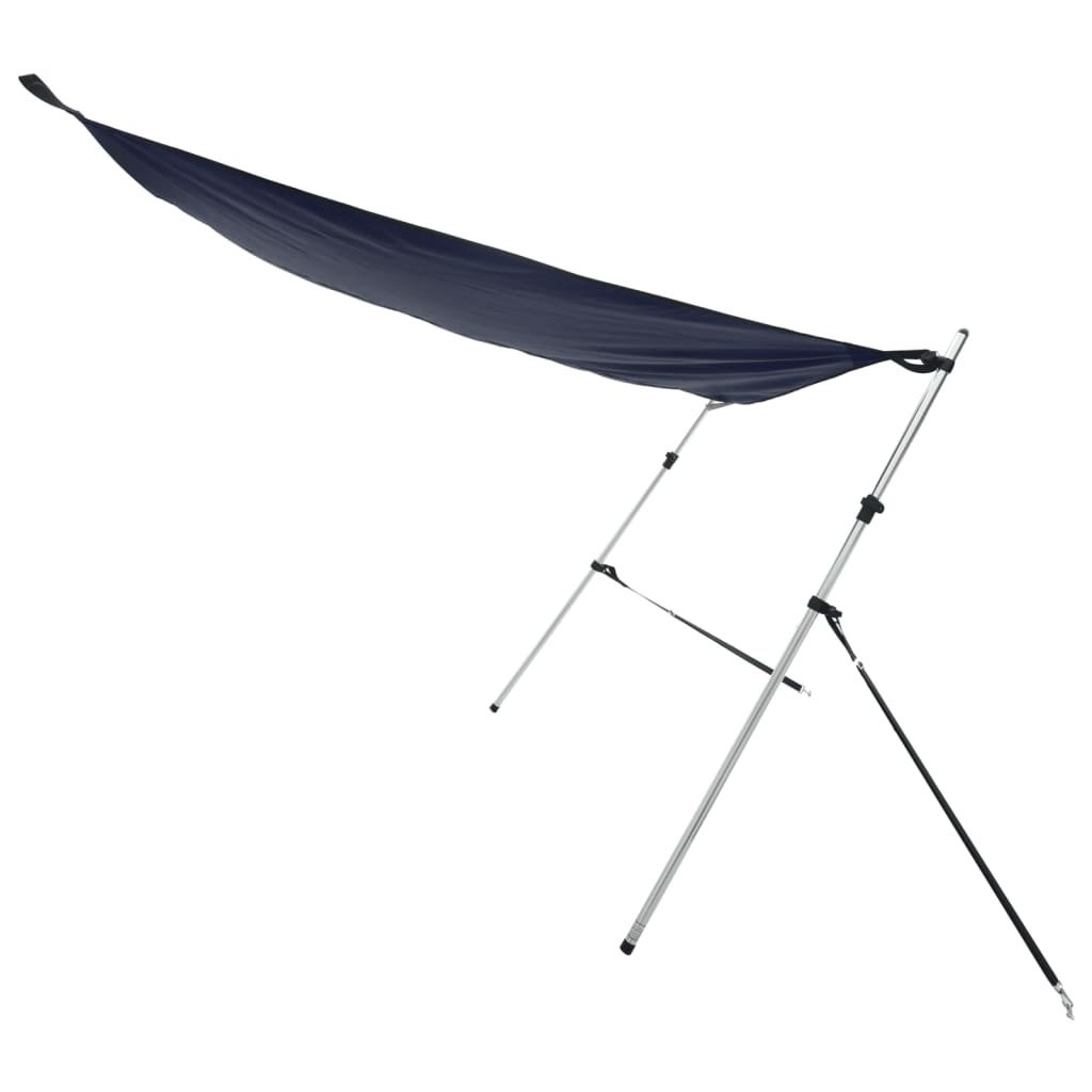 T-sejl til båd 174x205x(115-194) cm forlængerdel marineblå