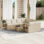 sofasæt til haven 9 dele med hynder polyrattan beige