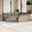 sofasæt til haven 11 dele med hynder polyrattan beige