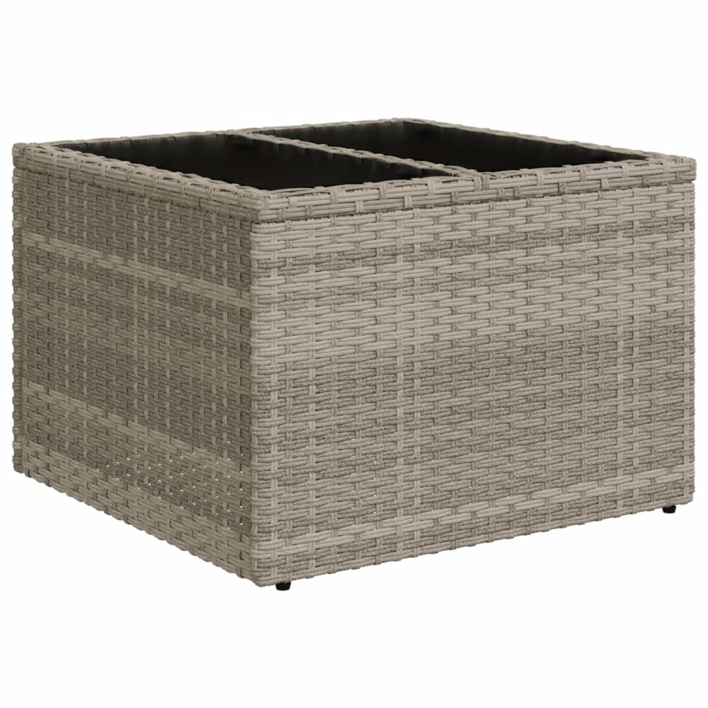 sofasæt til haven 9 dele med hynder polyrattan lysegrå