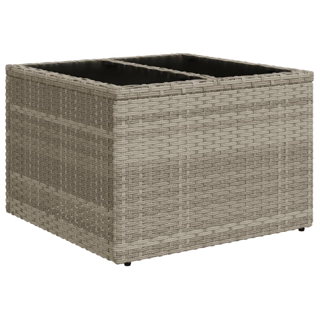 sofasæt til haven 10 dele med hynder polyrattan lysegrå