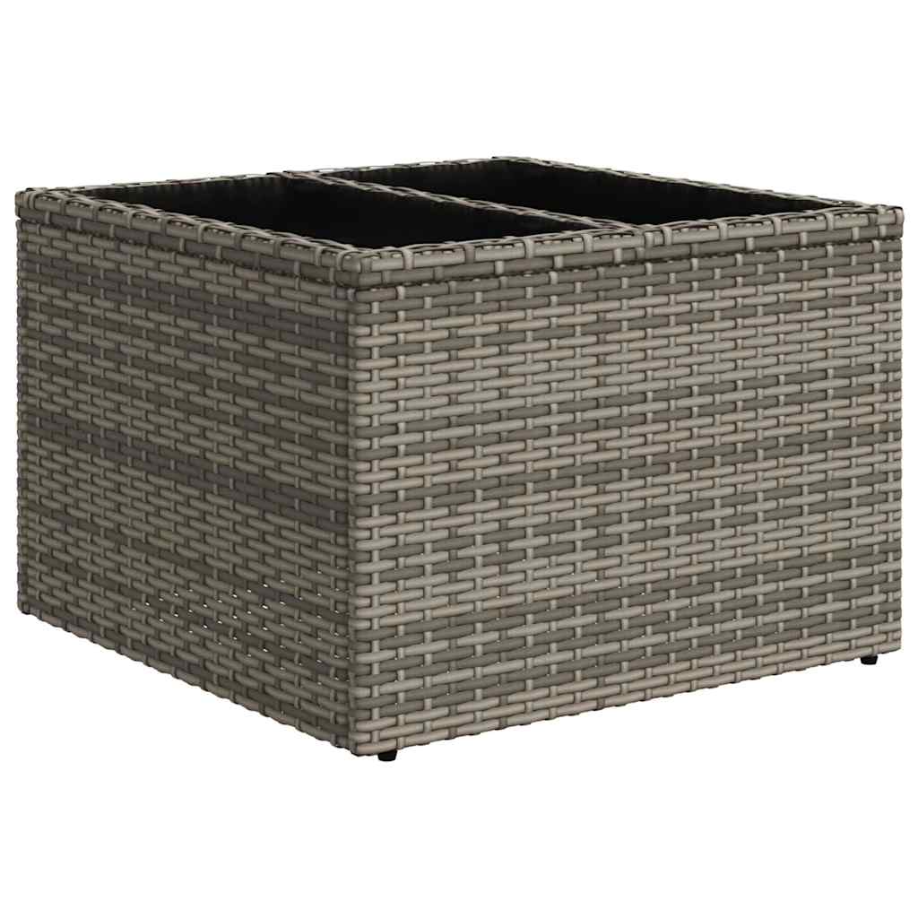 sofaesæt til haven 7 dele med hynder polyrattan grå