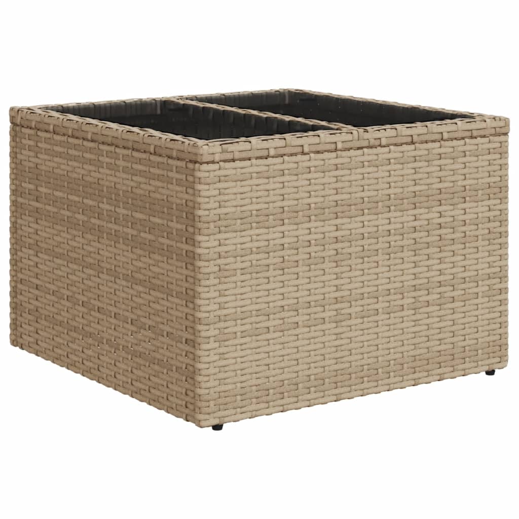 sofasæt til haven 9 dele med hynder polyrattan beige